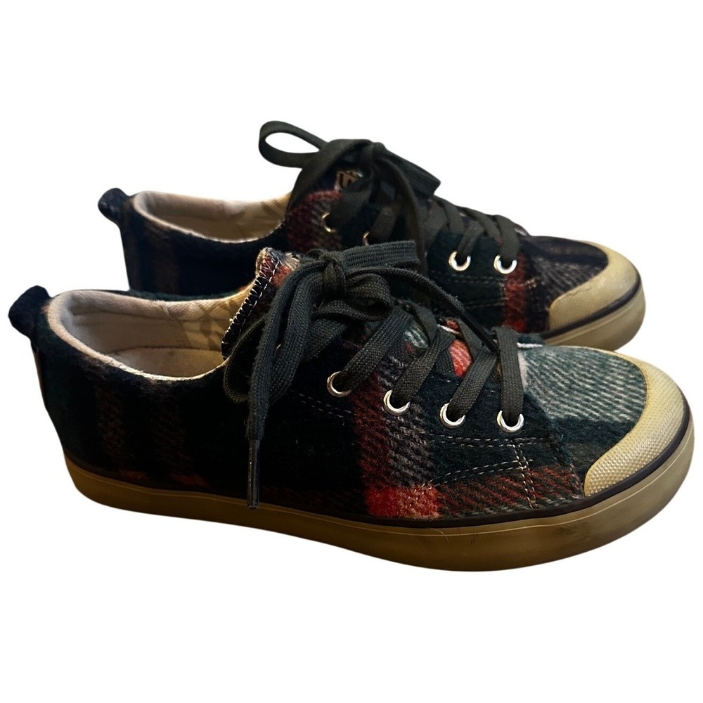 Keen Green Red Black Plaid Wool Elsa Sneakers Women's 6.5